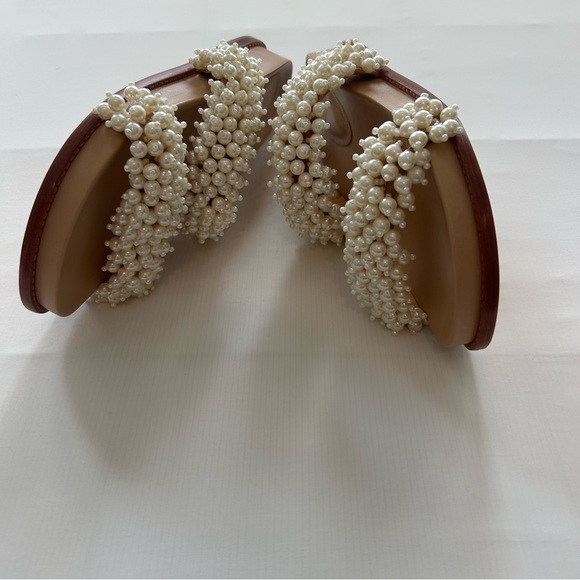 Alexandre Birman Women's Constanza Faux Pearl Sandals - Picture 8 of 11